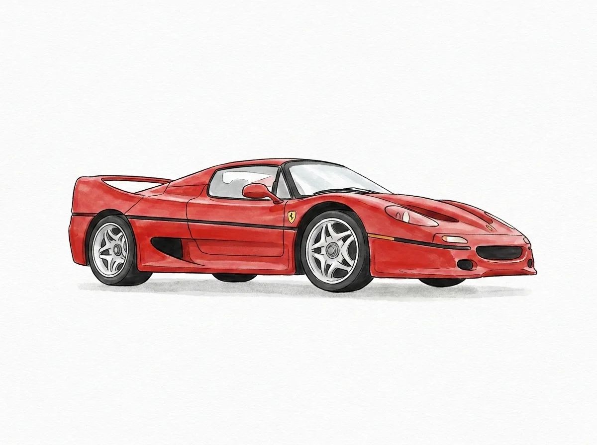Ferrari F40 · Studio Minimal