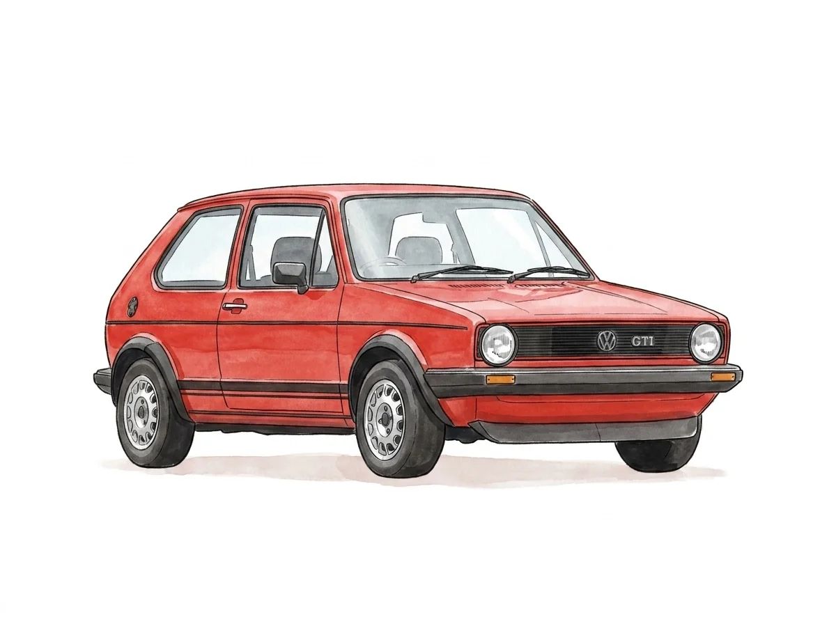 Volkswagen Golf GTI Mk1 · Studio Minimal