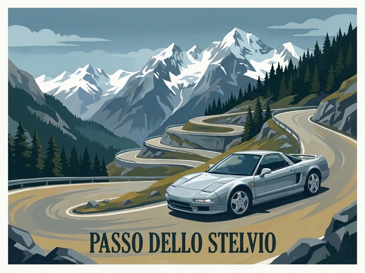Honda NSX NA1 · Vintage Poster